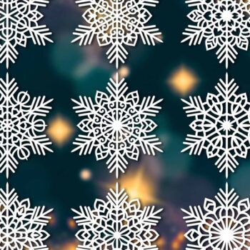 Intra απο ξύλο plywood 3mm-4mm πάχος – Snowflakes, Dxf Bundle 32 Δίασταση 20x20 cm INTRAFABR-77547370 - Image 1