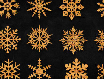 Intra απο ξύλο plywood 3mm-4mm πάχος – Snowflakes Δίασταση 20x20 cm INTRAFABR-107854595 - Image 1