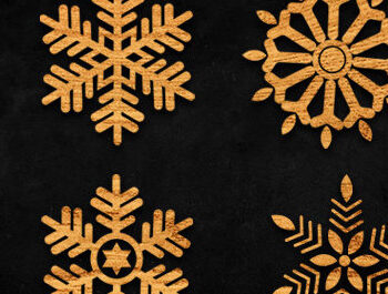 Intra απο ξύλο plywood 3mm-4mm πάχος – Snowflakes Δίασταση 20x20 cm INTRAFABR-107854595 - Image 2