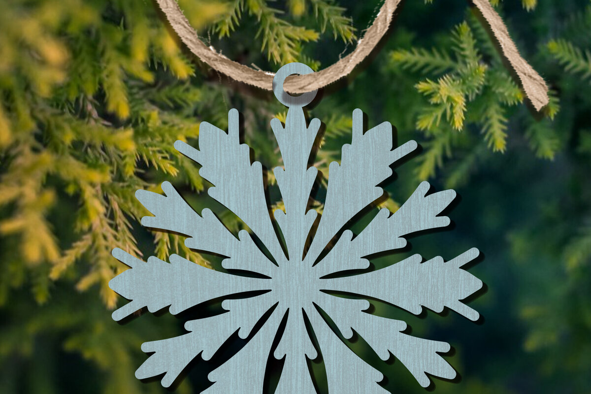 Intra απο ξύλο plywood 3mm-4mm πάχος – Στολίδι Snowflakes Δίασταση  20x20 cm INTRAFABR-101894547