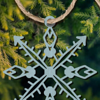 Intra απο ξύλο plywood 3mm-4mm πάχος – Στολίδι Snowflakes Bundle Δίασταση  20x20 cm INTRAFABR-101969763 - Image 3