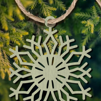 Intra απο ξύλο plywood 3mm-4mm πάχος – Στολίδι Snowflakes Bundle Δίασταση  20x20 cm INTRAFABR-101969763 - Image 7