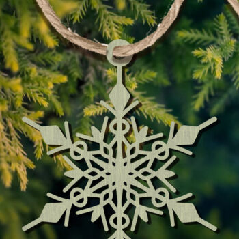 Intra απο ξύλο plywood 3mm-4mm πάχος – Στολίδι Snowflakes Bundle Δίασταση  20x20 cm INTRAFABR-101969763 - Image 11