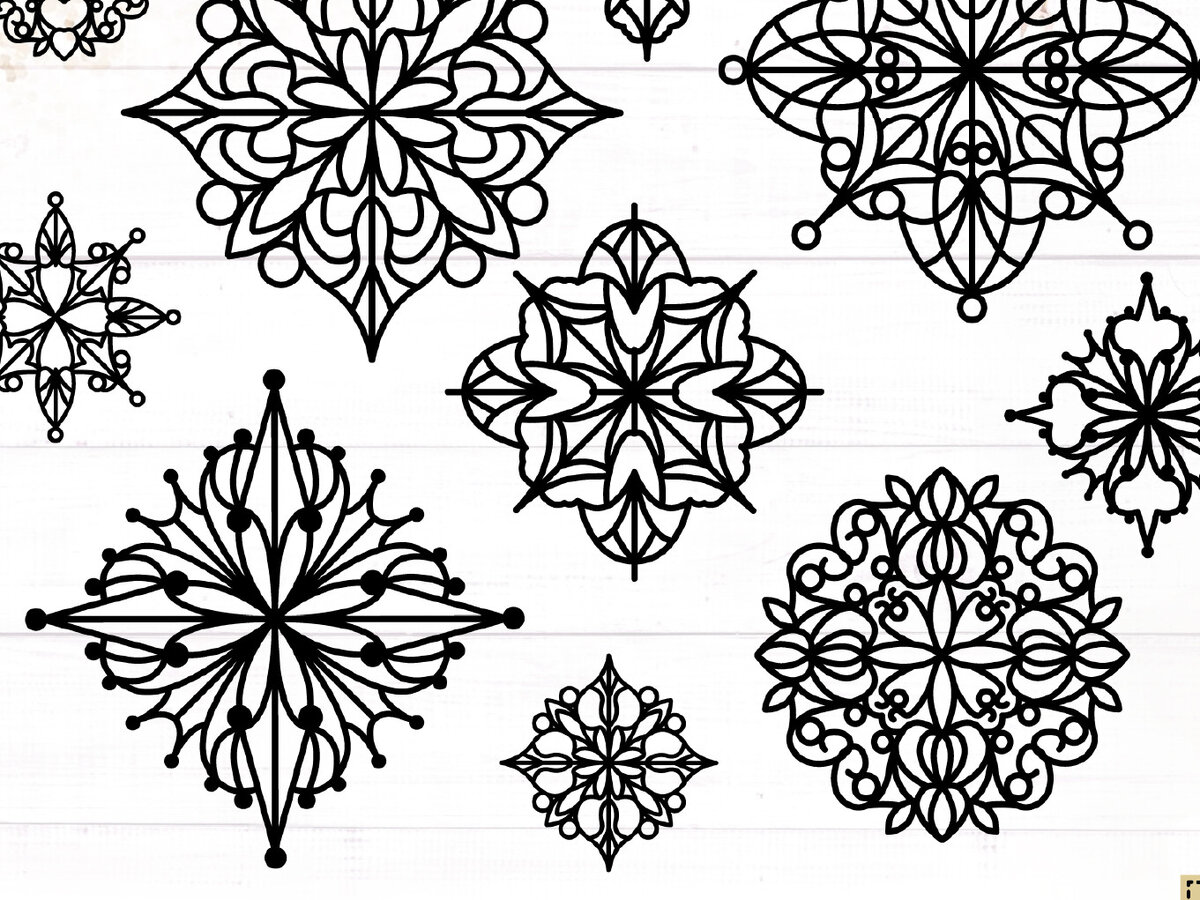 Intra απο ξύλο plywood 3mm-4mm πάχος – Snowflakes, Winter Decorations Δίασταση  20x20 cm INTRAFABR-117729157