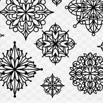 Intra απο ξύλο plywood 3mm-4mm πάχος – Snowflakes, Winter Decorations Δίασταση  20x20 cm INTRAFABR-117729157 - Image 2