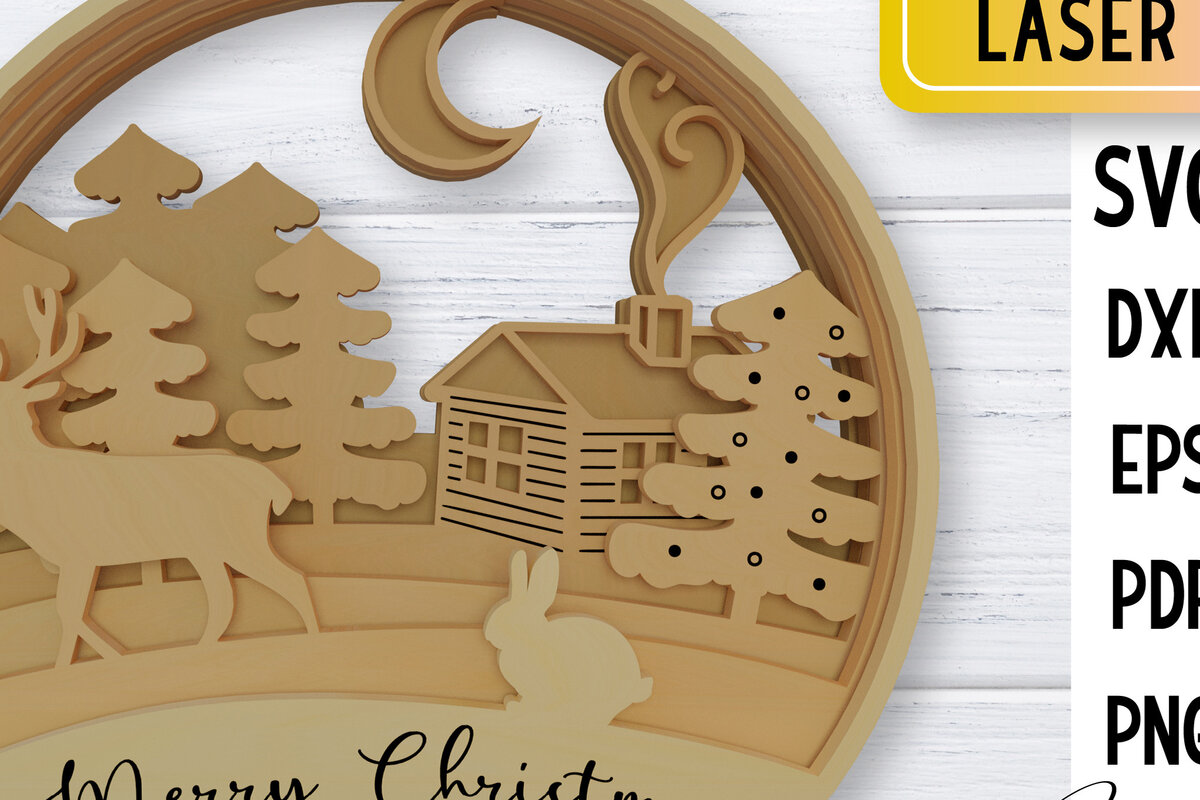 Intra απο ξύλο plywood 3mm-4mm πάχος – Χριστουγεννιάτικη χιονόσφαιρας Δίασταση  20x20 cm INTRAFABR-76526941