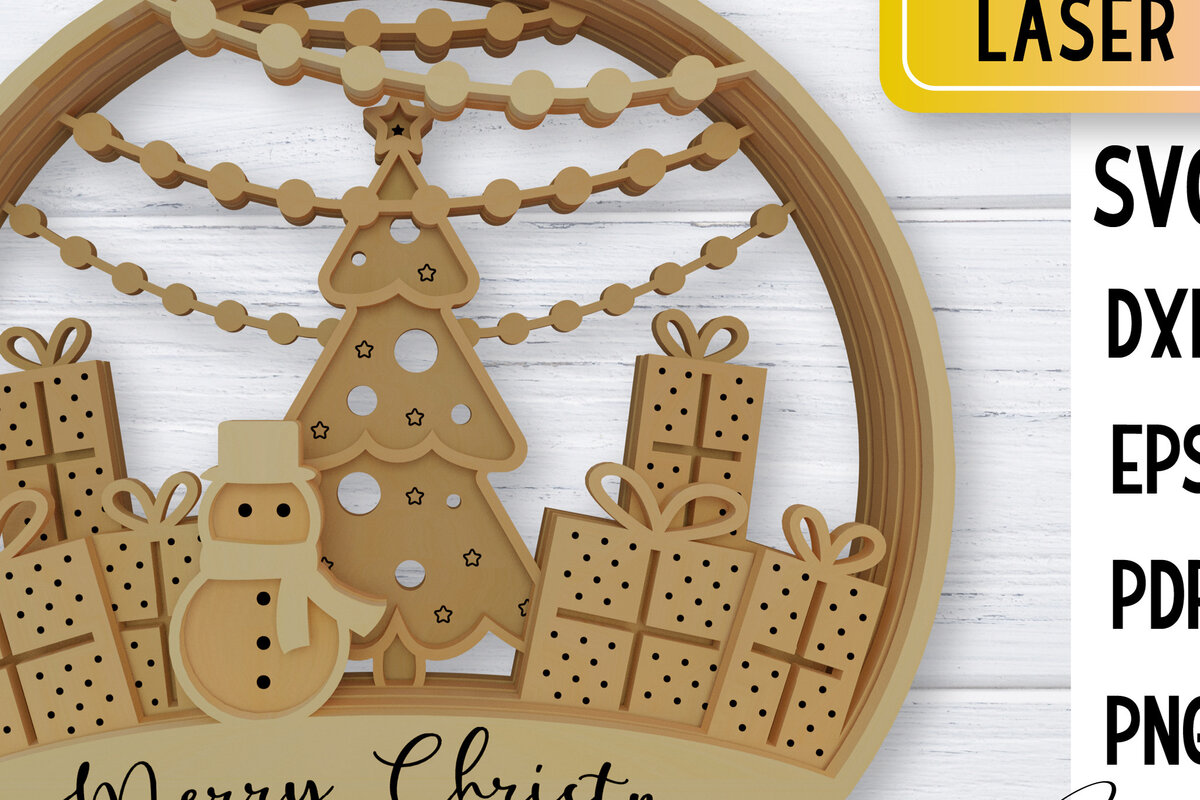 Intra απο ξύλο plywood 3mm-4mm πάχος – Χριστουγεννιάτικη χιονόσφαιρας Δίασταση  20x20 cm INTRAFABR-76526864