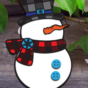 Intra απο ξύλο plywood 3mm-4mm πάχος – Χιονάνθρωπος Δίασταση  20x20 cm INTRAFABR-82357565