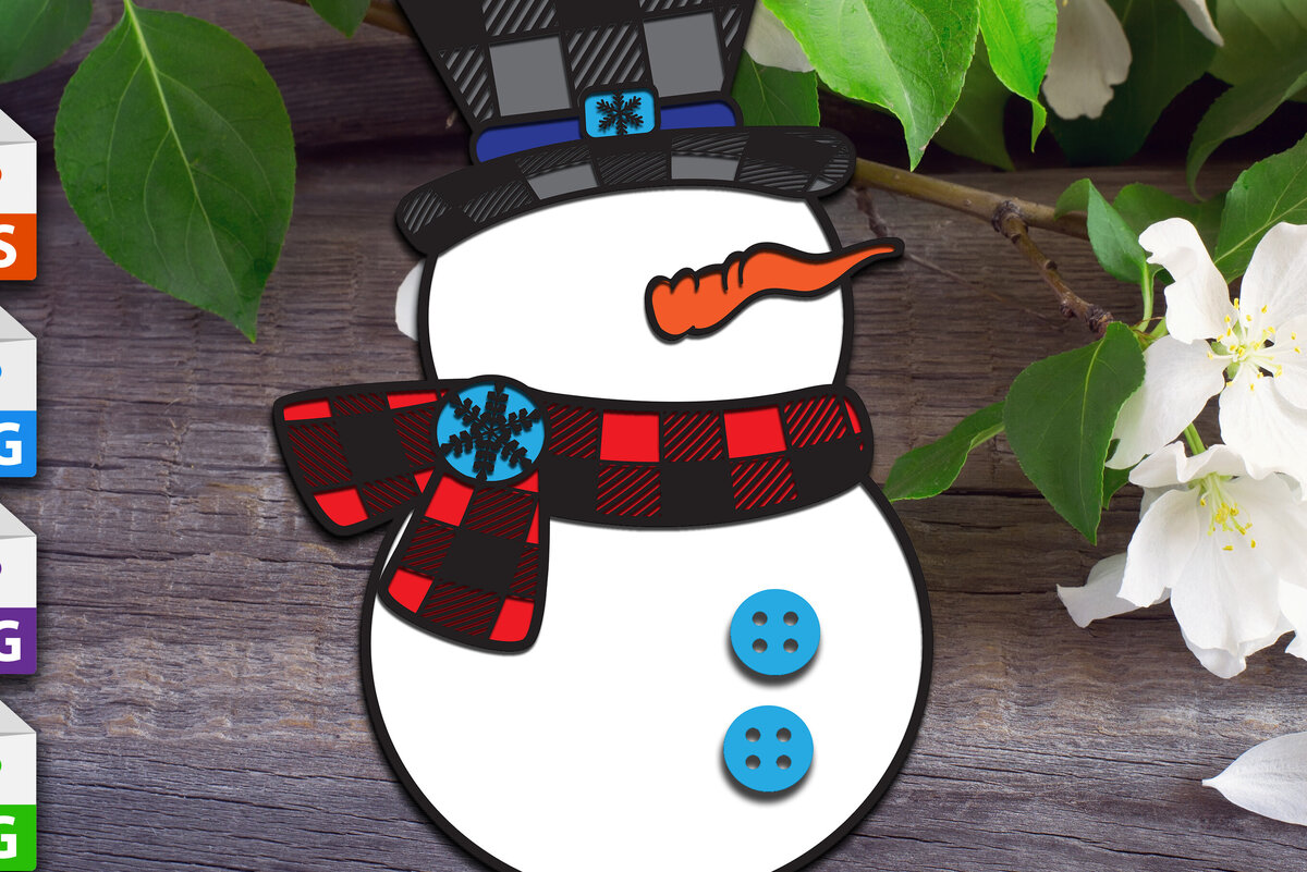 Intra απο ξύλο plywood 3mm-4mm πάχος – Χιονάνθρωπος Δίασταση  20x20 cm INTRAFABR-82357565