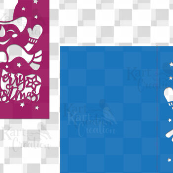 Intra απο ξύλο plywood 3mm-4mm πάχος – Χριστουγεννιάτικη κάρτα Snowman Cricut Laser Δίασταση 20x20 cm INTRAFABR-18987247 - Image 2