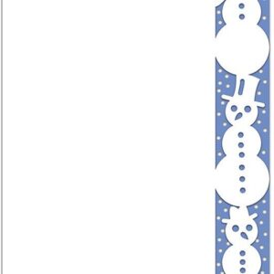 Intra απο ξύλο plywood 3mm-4mm πάχος – Snowman Edges Card Cut Δίασταση  20x20 cm INTRAFABR-43617917