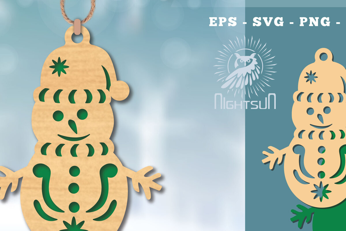 Intra απο ξύλο plywood 3mm-4mm πάχος – Στολίδι με χιονάνθρωπος 4 Δίασταση  20x20 cm INTRAFABR-112188726