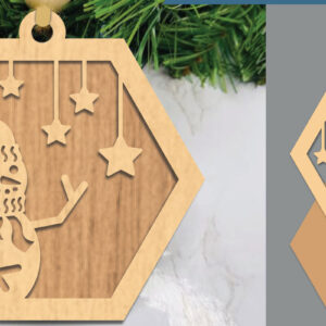 Intra απο ξύλο plywood 3mm-4mm πάχος – Στολίδι με χιονάνθρωπος Δίασταση  20x20 cm INTRAFABR-105774638