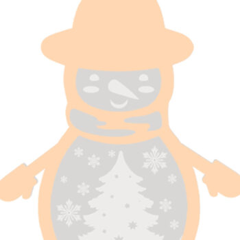 Intra απο ξύλο plywood 3mm-4mm πάχος – Πολυστρωματικό στολίδι χιονάνθρωπος, Χριστούγεννα Δίασταση 20x20 cm INTRAFABR-83010036 - Image 3