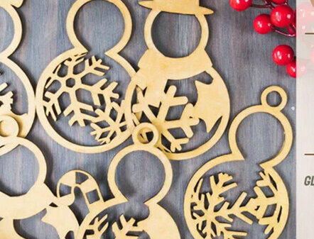 Intra απο ξύλο plywood 3mm-4mm πάχος – Πακέτο στολίδι Χιονάνθρωπος Δίασταση  20x20 cm INTRAFABR-81243679