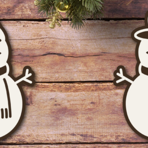 Intra απο ξύλο plywood 3mm-4mm πάχος – Αρχεία λέιζερ στολίδι χιονάνθρωπος | Αστείος Χρ Δίασταση  20x20 cm INTRAFABR-110710277