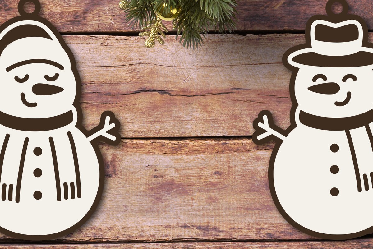 Intra απο ξύλο plywood 3mm-4mm πάχος – Αρχεία λέιζερ στολίδι χιονάνθρωπος | Αστείος Χρ Δίασταση  20x20 cm INTRAFABR-110710277
