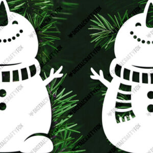 Intra απο ξύλο plywood 3mm-4mm πάχος – Snowman Paper Cut, Snowman Δίασταση  20x20 cm INTRAFABR-116426370