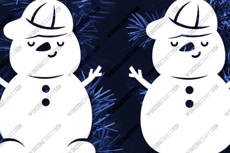 Intra απο ξύλο plywood 3mm-4mm πάχος – Snowman, Snowman Δίασταση  20x20 cm INTRAFABR-116593033