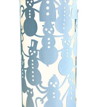 Intra απο ξύλο plywood 3mm-4mm πάχος – Snowman Winter Holidays Lantern Cut Δίασταση 20x20 cm INTRAFABR-43618549 - Image 1