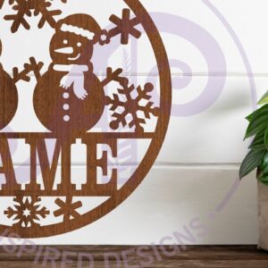 Intra απο ξύλο plywood 3mm-4mm πάχος – Χιονάνθρωποι Χριστουγεννιάτικο σύμβολο Laser Δίασταση  20x20 cm INTRAFABR-102151519