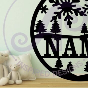 Intra απο ξύλο plywood 3mm-4mm πάχος – Χριστουγεννιάτικη πινακίδα Snowy Fields Δίασταση 20x20 cm INTRAFABR-100716925 - Image 2