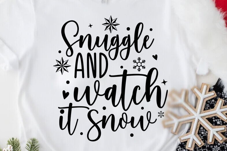 Intra απο ξύλο plywood 3mm-4mm πάχος – Snuggle and Watch It Snow Christmas Δίασταση  20x20 cm INTRAFABR-80546658