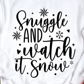 Intra απο ξύλο plywood 3mm-4mm πάχος – Snuggle and Watch It Snow Christmas Δίασταση 20x20 cm INTRAFABR-80546658 - Image 2