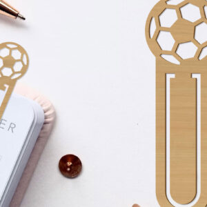 Intra απο ξύλο plywood 3mm-4mm πάχος – Μπάλα ποδοσφαίρου σελιδοδείκτης Papercut Δίασταση  20x20 cm INTRAFABR-97250934