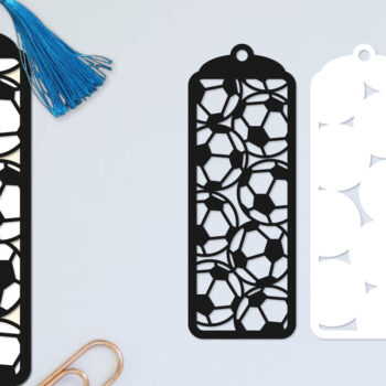 Intra απο ξύλο plywood 3mm-4mm πάχος – Μπάλα ποδοσφαίρου σελιδοδείκτης Papercut Δίασταση 20x20 cm INTRAFABR-97222708 - Image 1