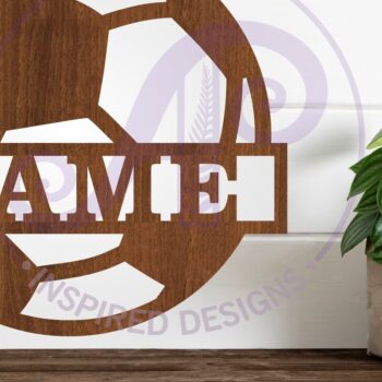 Intra απο ξύλο plywood 3mm-4mm πάχος – Σήμα ονόματος μπάλας ποδοσφαίρου Δίασταση  20x20 cm INTRAFABR-88011297 - Image 1