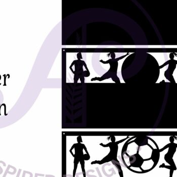 Intra απο ξύλο plywood 3mm-4mm πάχος – Ποδόσφαιρο Γυναίκα Παίκτρια Όνομα Σκηνής Σημάδι Δίασταση  20x20 cm INTRAFABR-93351273 - Image 3