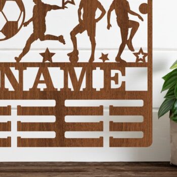 Intra απο ξύλο plywood 3mm-4mm πάχος – Κάτοχος μεταλλίου ποδοσφαίρου / ποδοσφαίρου Δίασταση  20x20 cm INTRAFABR-66504187 - Image 1