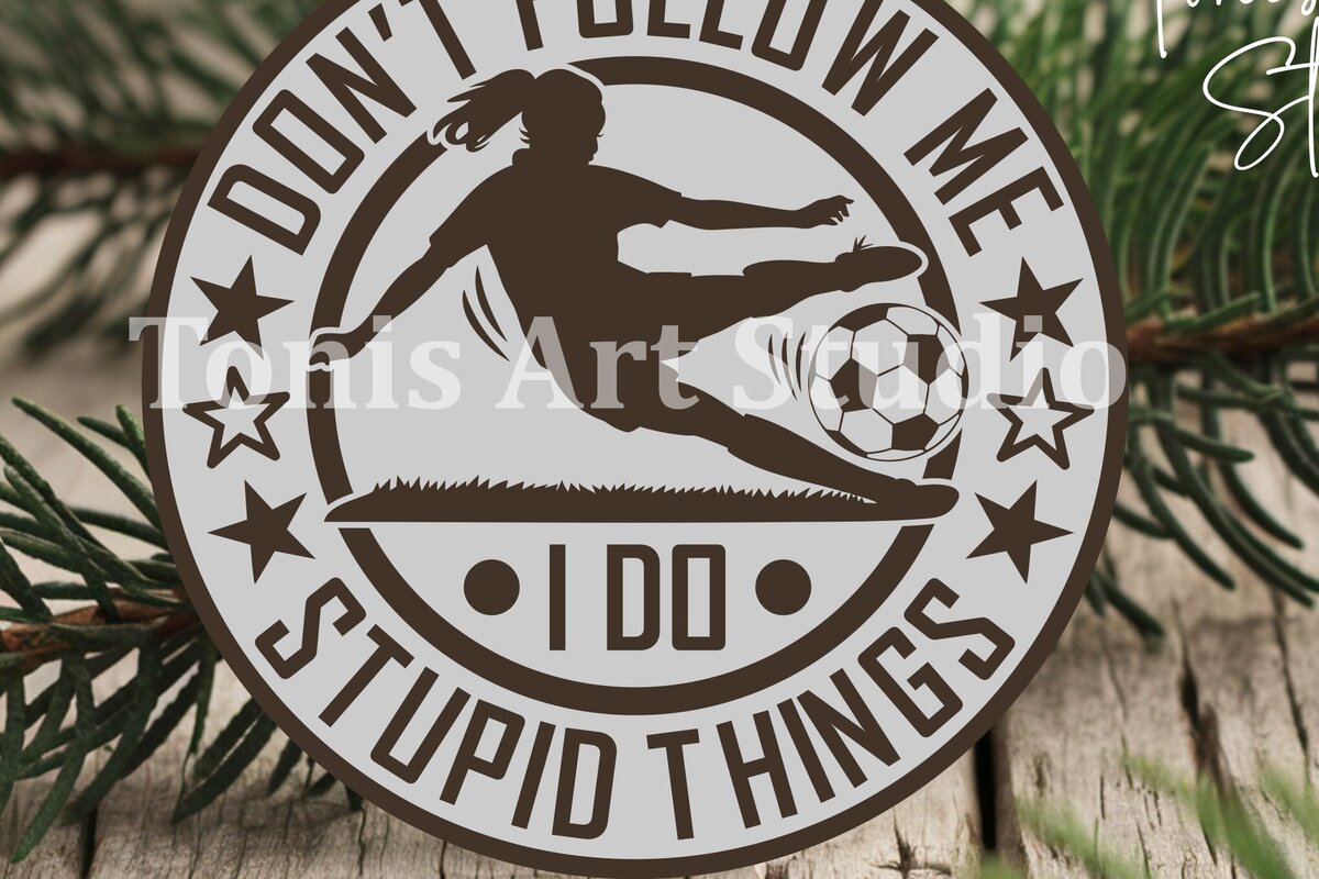 Intra απο ξύλο plywood 3mm-4mm πάχος – Ποδοσφαιρικό Κορίτσι, Γυναίκα Ποδοσφαιρίστρια Δίασταση  20x20 cm INTRAFABR-112220039