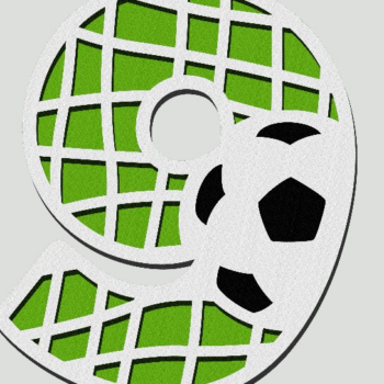 Intra απο ξύλο plywood 3mm-4mm πάχος – Αριθμοί ποδοσφαίρου Δίασταση  20x20 cm INTRAFABR-54719051 - Image 4