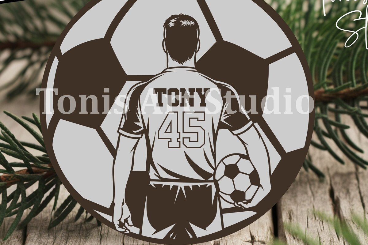 Intra απο ξύλο plywood 3mm-4mm πάχος – Σήμα ονόματος ποδοσφαιριστή Δίασταση  20x20 cm INTRAFABR-112094346