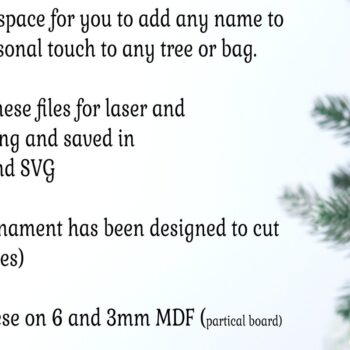 Intra απο ξύλο plywood 3mm-4mm πάχος – Χριστουγεννιάτικη διακόσμηση ποδοσφαίρου Δίασταση 20x20 cm INTRAFABR-117667159 - Image 4