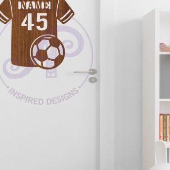 Intra απο ξύλο plywood 3mm-4mm πάχος – Ποδοσφαιρική μπλούζα με όνομα Δίασταση  20x20 cm INTRAFABR-116552243 - Image 5