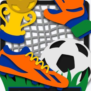 Intra απο ξύλο plywood 3mm-4mm πάχος – Soccer Topper 3D Δίασταση  20x20 cm INTRAFABR-101370729