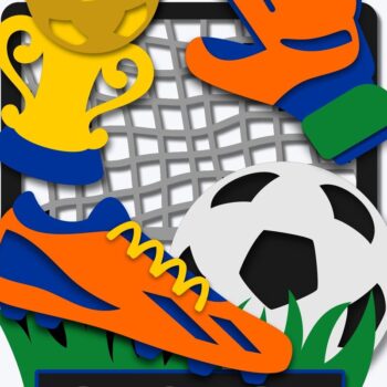 Intra απο ξύλο plywood 3mm-4mm πάχος – Soccer Topper 3D Δίασταση 20x20 cm INTRAFABR-101370729 - Image 1