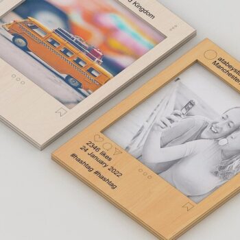 Intra απο ξύλο plywood 3mm-4mm πάχος – Social Instagram Frame Plans Δίασταση 45x45 cm INTRAFABR-37058792 - Image 2