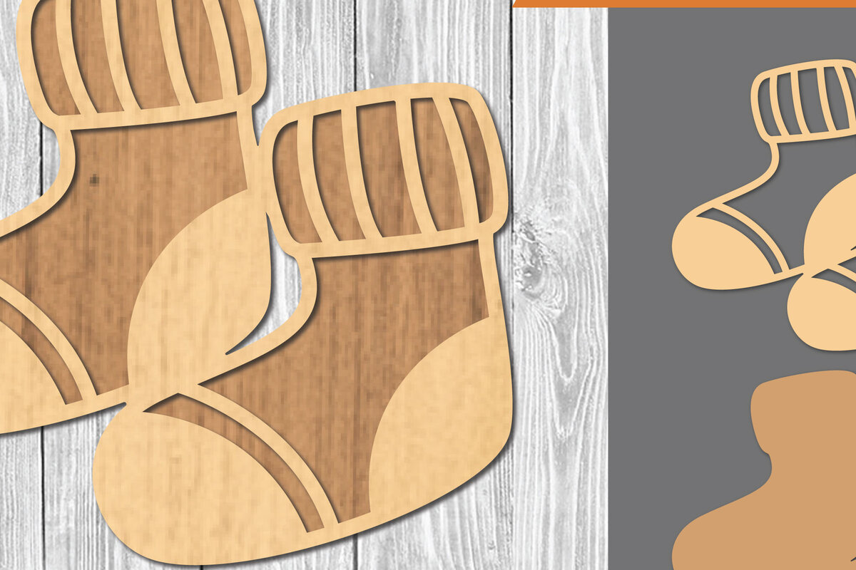 Intra απο ξύλο plywood 3mm-4mm πάχος – Κάλτσες Διακόσμηση Δίασταση  20x20 cm INTRAFABR-109511848