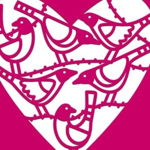 Intra απο ξύλο plywood 3mm-4mm πάχος – Songbird Heart Card Δίασταση  20x20 cm INTRAFABR-35013127