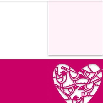 Intra απο ξύλο plywood 3mm-4mm πάχος – Songbird Heart Card Δίασταση 20x20 cm INTRAFABR-35013127 - Image 2