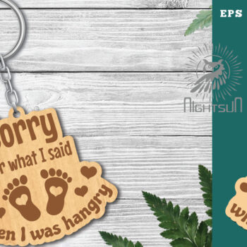 Intra απο ξύλο plywood 3mm-4mm πάχος – Συγγνώμη για αυτό που είπα όταν ήμουν πεινασμένος Δίασταση  20x20 cm INTRAFABR-118403098 - Image 1