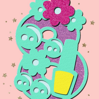 Intra απο ξύλο plywood 3mm-4mm πάχος – Spa Numbers 3D Δίασταση  20x20 cm INTRAFABR-105705299 - Image 4