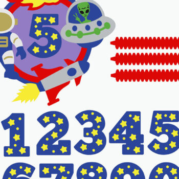 Intra απο ξύλο plywood 3mm-4mm πάχος – Space Aries Cake Topper 3D Δίασταση 20x20 cm INTRAFABR-115085663 - Image 2