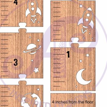 Intra απο ξύλο plywood 3mm-4mm πάχος – Διάγραμμα Ύψους Παιδικών Προσωποποιημένου Διαστήματος Δίασταση  20x20 cm INTRAFABR-119989799 - Image 4