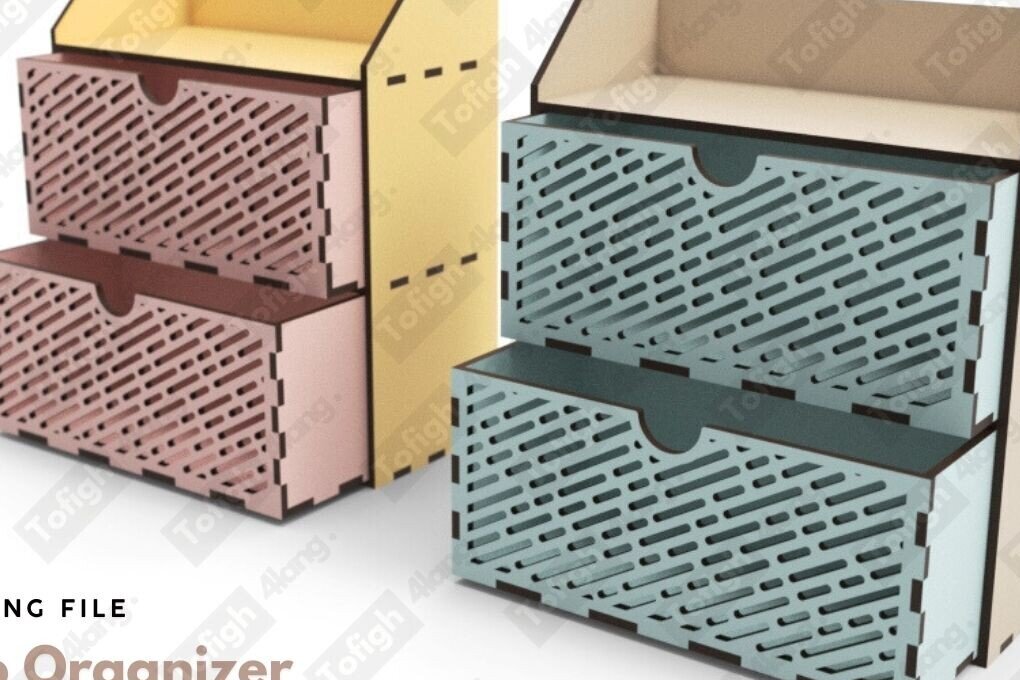 Intra απο ξύλο plywood 3mm-4mm πάχος – Αποκοπή με λέιζερ Organizer Desktop Organizer που εξοικονομεί χώρο Δίασταση  20x20 cm INTRAFABR-122779752