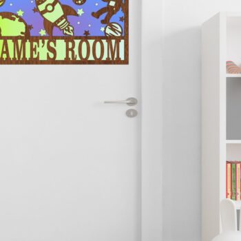 Intra απο ξύλο plywood 3mm-4mm πάχος – Space Scene Name Laser 3 επιπέδων Δίασταση 20x20 cm INTRAFABR-71053050 - Image 2